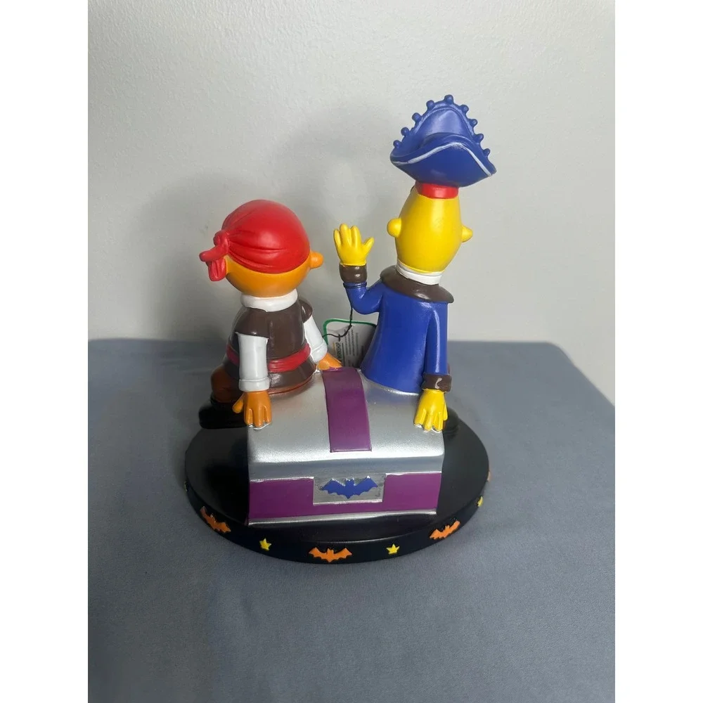 Sesame Street Bert and Ernie Pirate Halloween Figure Treasure Chest Decoration